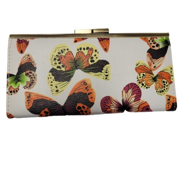 Butterfly Wristlet Wallet Purse Clutch Purse - Picture 1 of 7
